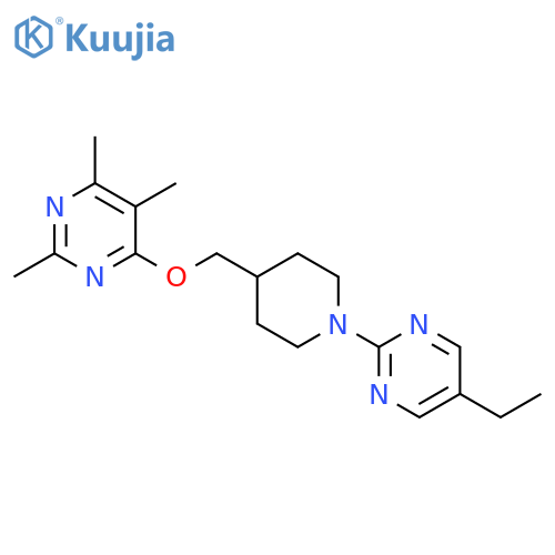 4-{[1-(5-ethylpyrimidin-2-yl)piperidin-4-yl]methoxy}-2,5,6-trimethylpyrimidine structure