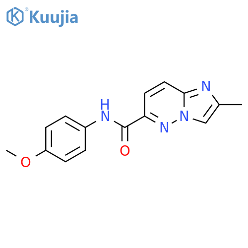 N-(4-Methoxyphenyl)-2-methylimidazo[1,2-b]pyridazine-6-carboxamide structure