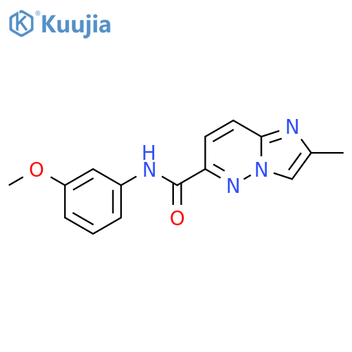 N-(3-Methoxyphenyl)-2-methylimidazo[1,2-b]pyridazine-6-carboxamide structure