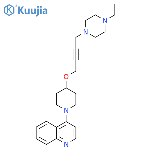 4-(4-{[4-(4-Ethylpiperazin-1-yl)but-2-yn-1-yl]oxy}piperidin-1-yl)quinoline structure