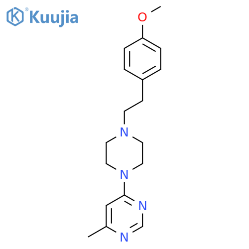 4-{4-[2-(4-Methoxyphenyl)ethyl]piperazin-1-yl}-6-methylpyrimidine structure