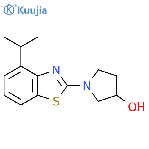 1-[4-(Propan-2-yl)-1,3-benzothiazol-2-yl]pyrrolidin-3-ol structure