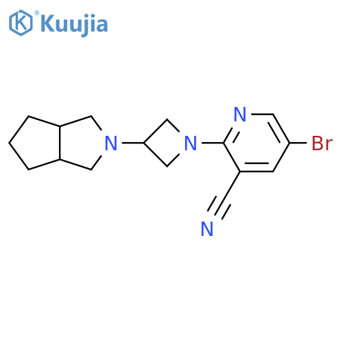 5-Bromo-2-(3-{octahydrocyclopenta[c]pyrrol-2-yl}azetidin-1-yl)pyridine-3-carbonitrile structure