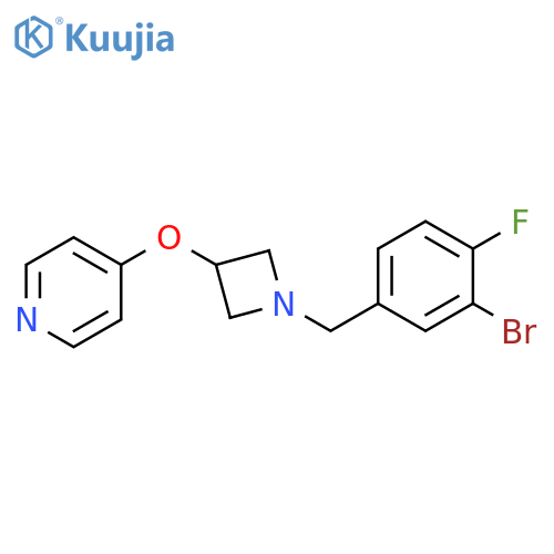 4-({1-[(3-bromo-4-fluorophenyl)methyl]azetidin-3-yl}oxy)pyridine structure