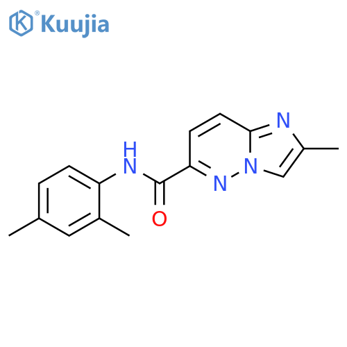 N-(2,4-Dimethylphenyl)-2-methylimidazo[1,2-b]pyridazine-6-carboxamide structure
