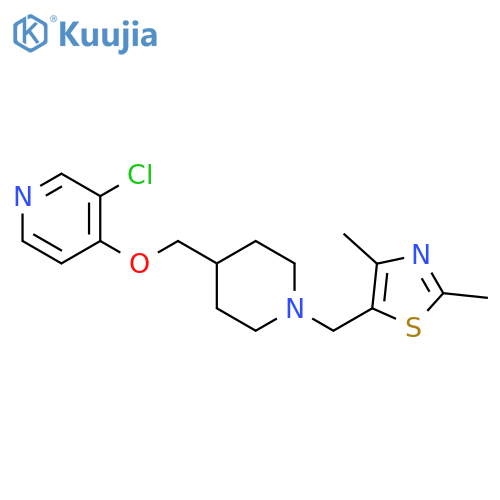 3-chloro-4-({1-[(2,4-dimethyl-1,3-thiazol-5-yl)methyl]piperidin-4-yl}methoxy)pyridine structure