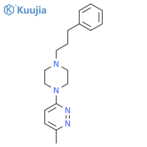 3-Methyl-6-[4-(3-phenylpropyl)piperazin-1-yl]pyridazine structure