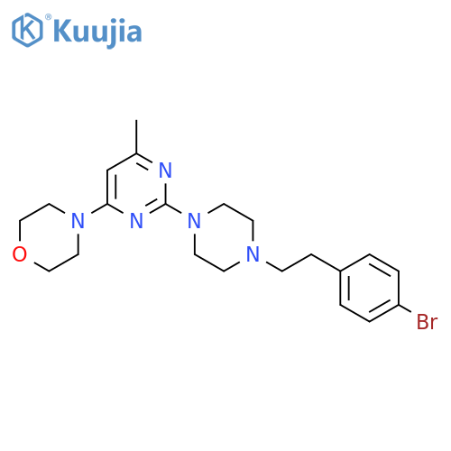 4-(2-{4-[2-(4-Bromophenyl)ethyl]piperazin-1-yl}-6-methylpyrimidin-4-yl)morpholine structure