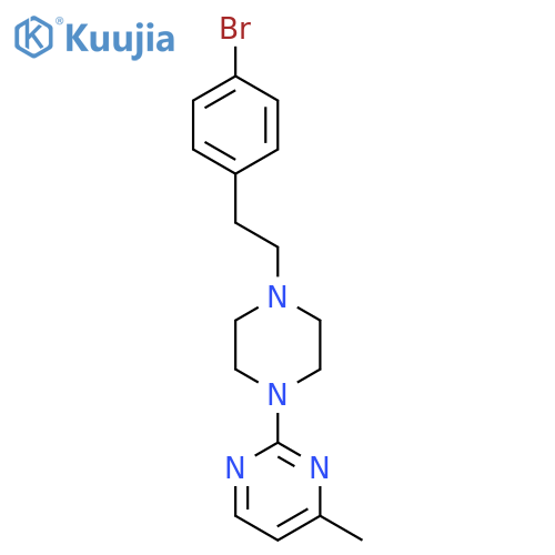 2-{4-[2-(4-Bromophenyl)ethyl]piperazin-1-yl}-4-methylpyrimidine structure