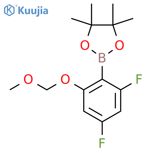 2-2,4-difluoro-6-(methoxymethoxy)phenyl-4,4,5,5-tetramethyl-1,3,2-dioxaborolane structure