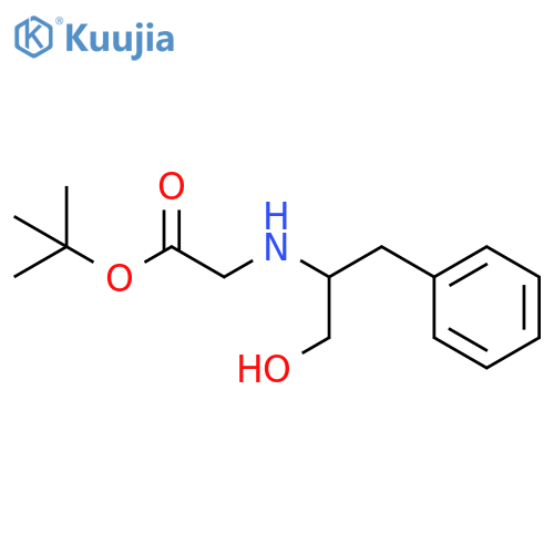 (S)-tert-Butyl 2-((1-hydroxy-3-phenylpropan-2-yl)amino)acetate structure