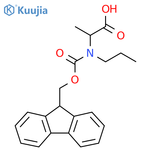 2-({(9H-fluoren-9-yl)methoxycarbonyl}(propyl)amino)propanoic acid structure