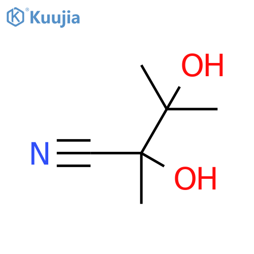 2,3-dihydroxy-2,3-dimethylbutanenitrile structure