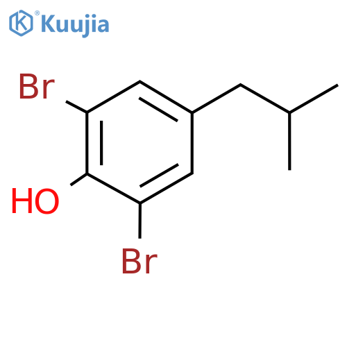 Phenol, 2,​6-​dibromo-​4-​(2-​methylpropyl)​- structure