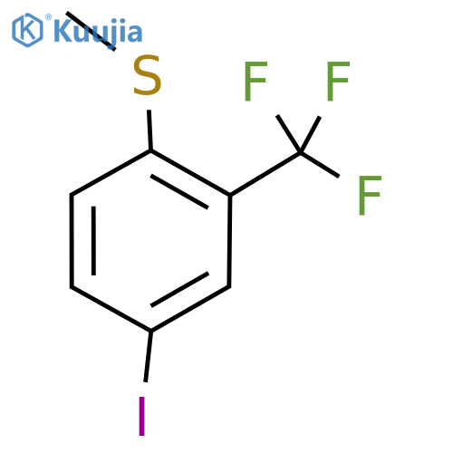 Benzene, 4-iodo-1-(methylthio)-2-(trifluoromethyl)- structure