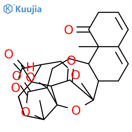 17,3-(Epoxymethano)-1,17:2,6-dimethano-17H-naphtho[1,2-f]furo[3,4-b:2,3-c']bisoxocin-4,8,11,21(1H,8aH,10bH)-tetrone,2,3,6,6a,9,10,10a,12,16,16a-decahydro-8a-hydroxy-2,6a,10b-trimethyl-,(1S,2S,3S,6R,6aS,8aR,10aS,10bR,16aR,17R,18aR)- structure