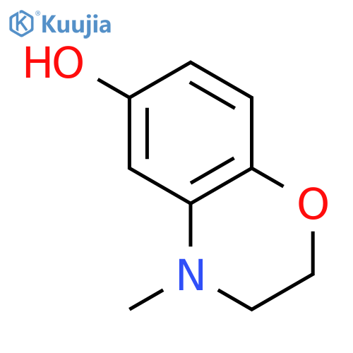 4-methyl-3,4-dihydro-2H-1,4-benzoxazin-6-ol structure