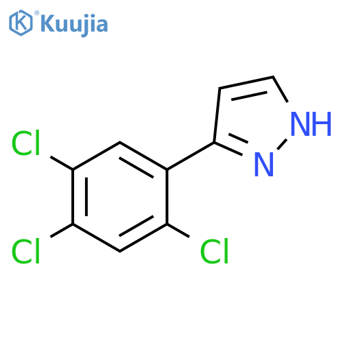 1H-Pyrazole, 3-(2,4,5-trichlorophenyl)- structure