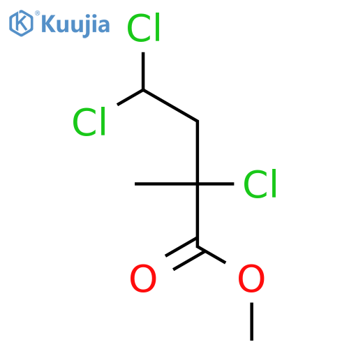 Butanoic acid, 2,4,4-trichloro-2-methyl-, methyl ester structure