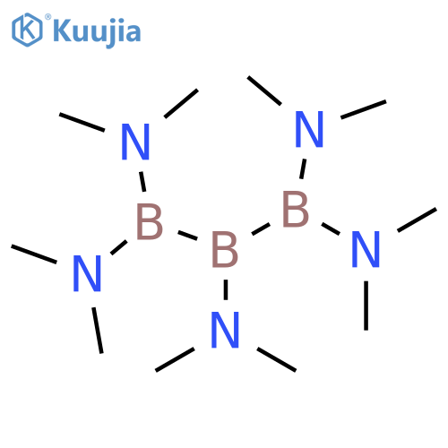 1,1,3,3-tetrakis(dimethylamino)-2-dimethylamino-triboran(5) structure