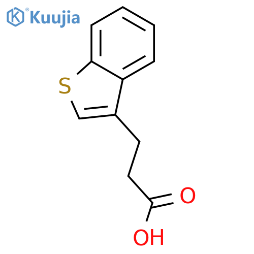 3-(1-benzothiophen-3-yl)propanoic Acid structure