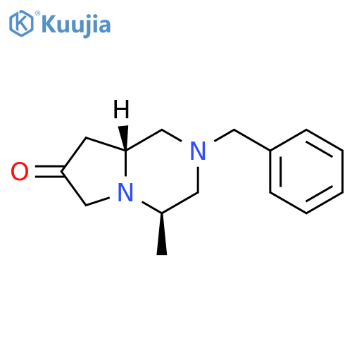 (4R,8aR)-2-benzyl-4-methyl-1,3,4,6,8,8a-hexahydropyrrolo[1,2-a]pyrazin-7-one structure