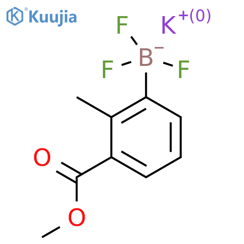potassium trifluoro3-(methoxycarbonyl)-2-methylphenylboranuide structure