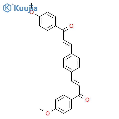 2-Propen-1-one, 3,3'-(1,4-phenylene)bis[1-(4-methoxyphenyl)- structure