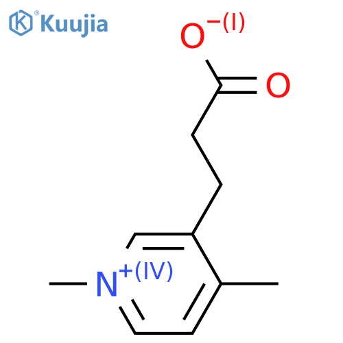 3-(2-Carboxyethyl)-1,4-dimethylpyridinium structure