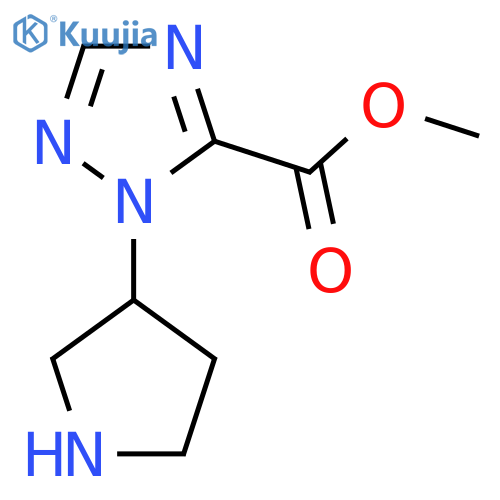 methyl 1-(pyrrolidin-3-yl)-1H-1,2,4-triazole-5-carboxylate structure
