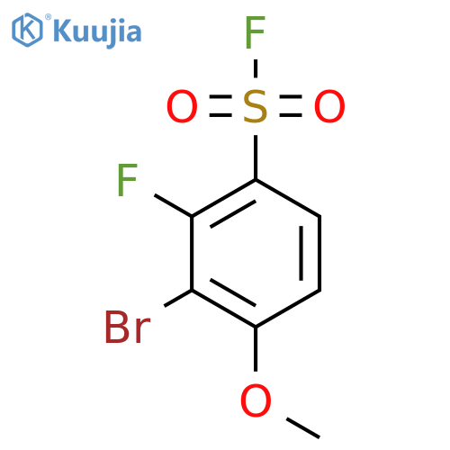 3-Bromo-2-fluoro-4-methoxybenzene-1-sulfonyl fluoride structure