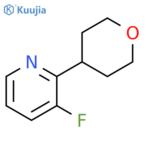 3-fluoro-2-(oxan-4-yl)pyridine structure