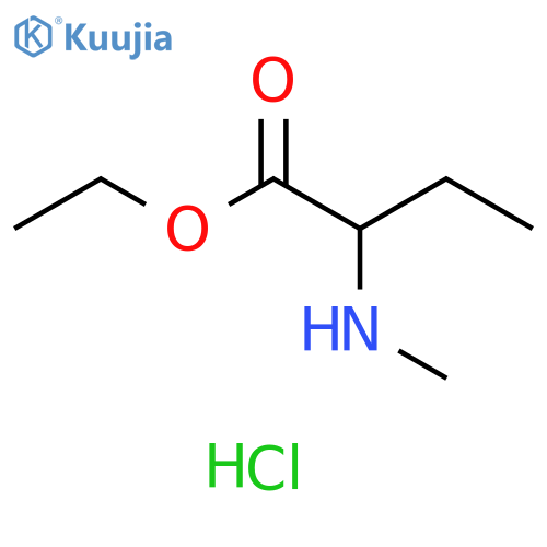 ethyl 2-(methylamino)butanoate hydrochloride structure