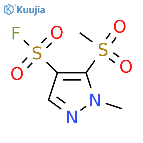 5-methanesulfonyl-1-methyl-1H-pyrazole-4-sulfonyl fluoride structure