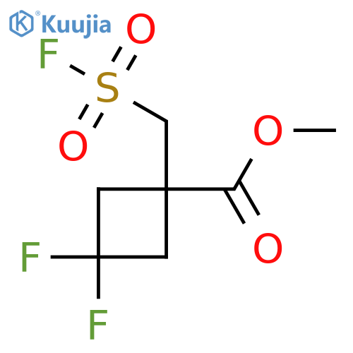 methyl 3,3-difluoro-1-(fluorosulfonyl)methylcyclobutane-1-carboxylate structure