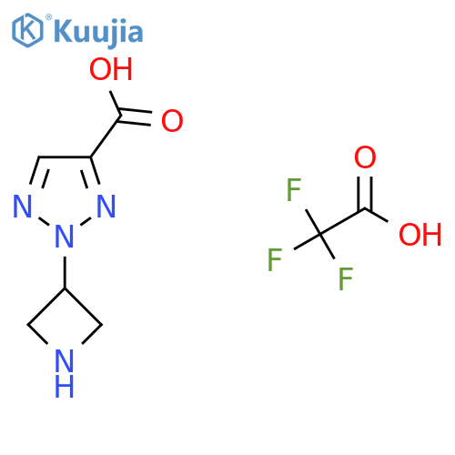 2-(azetidin-3-yl)-2H-1,2,3-triazole-4-carboxylic acid, trifluoroacetic acid structure