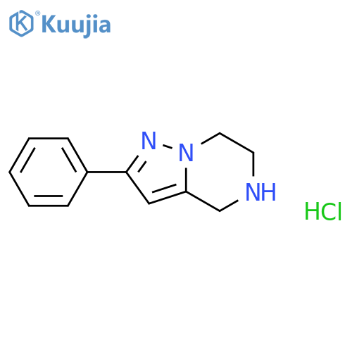2-phenyl-4H,5H,6H,7H-pyrazolo1,5-apyrazine hydrochloride structure