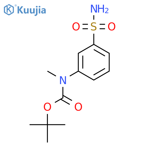 tert-butyl N-methyl-N-(3-sulfamoylphenyl)carbamate structure