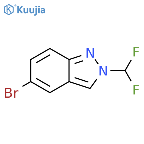5-bromo-2-(difluoromethyl)-2H-indazole structure