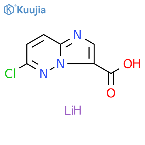 lithium(1+) 6-chloroimidazo1,2-bpyridazine-3-carboxylate structure