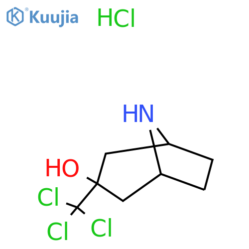 3-(trichloromethyl)-8-azabicyclo3.2.1octan-3-ol hydrochloride structure