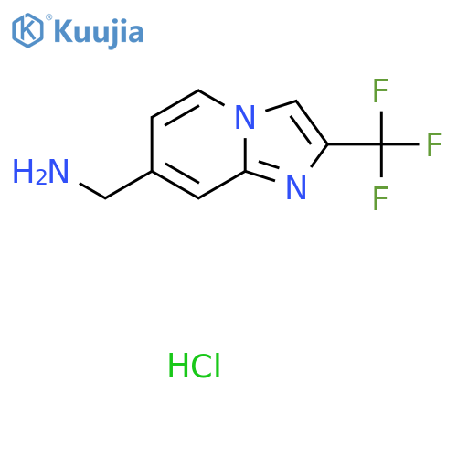 1-2-(trifluoromethyl)imidazo1,2-apyridin-7-ylmethanamine hydrochloride structure