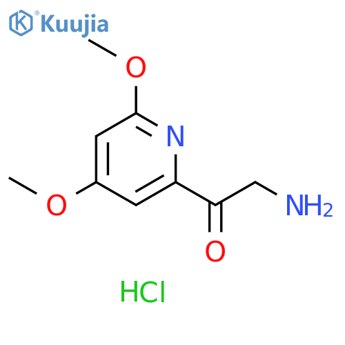 2-amino-1-(4,6-dimethoxypyridin-2-yl)ethan-1-one hydrochloride structure