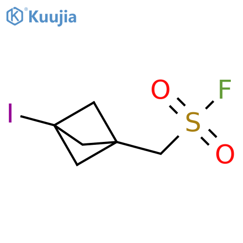 {3-Iodobicyclo[1.1.1]pentan-1-yl}methanesulfonyl fluoride structure