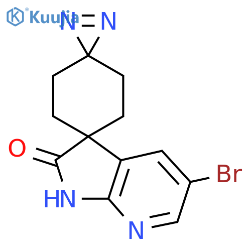 5''-bromo-1'',2''-dihydrodispirodiazirine-2,1'-cyclohexane-4',3''-pyrrolo2,3-bpyridine-2''-one structure
