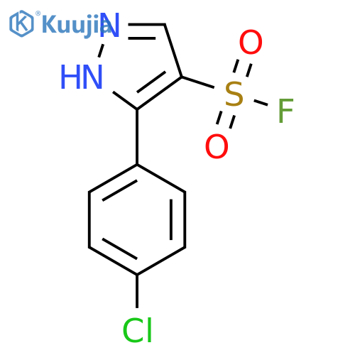 3-(4-chlorophenyl)-1H-pyrazole-4-sulfonyl fluoride structure