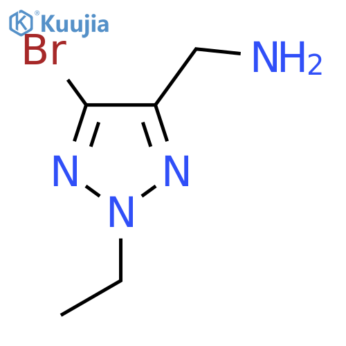 (5-bromo-2-ethyl-2H-1,2,3-triazol-4-yl)methanamine structure