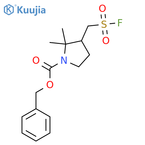 Benzyl 3-[(fluorosulfonyl)methyl]-2,2-dimethylpyrrolidine-1-carboxylate structure