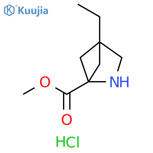 methyl 4-ethyl-2-azabicyclo2.1.1hexane-1-carboxylate hydrochloride structure
