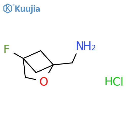 1-{4-fluoro-2-oxabicyclo2.1.1hexan-1-yl}methanamine hydrochloride structure